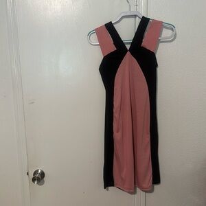Very cute pink and black dresss never worn